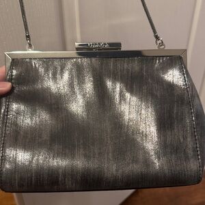 Calvin Klein Brushed Metallic Small Clutch / Handbag /